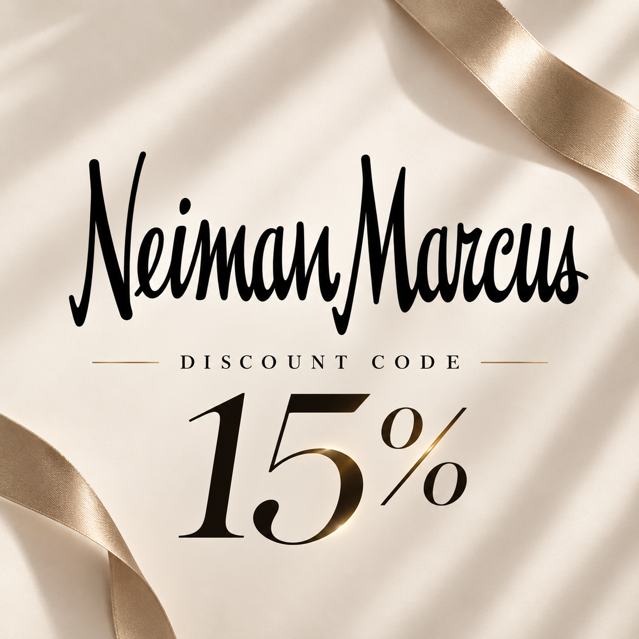 Code off Neiman marcus 15%