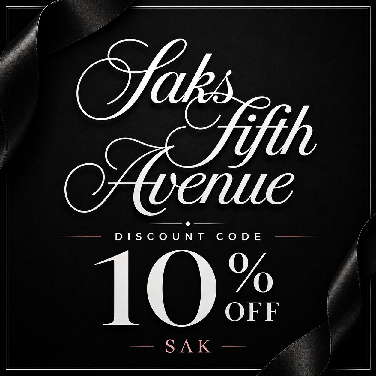Code off Saks Fifth Avenue 10%